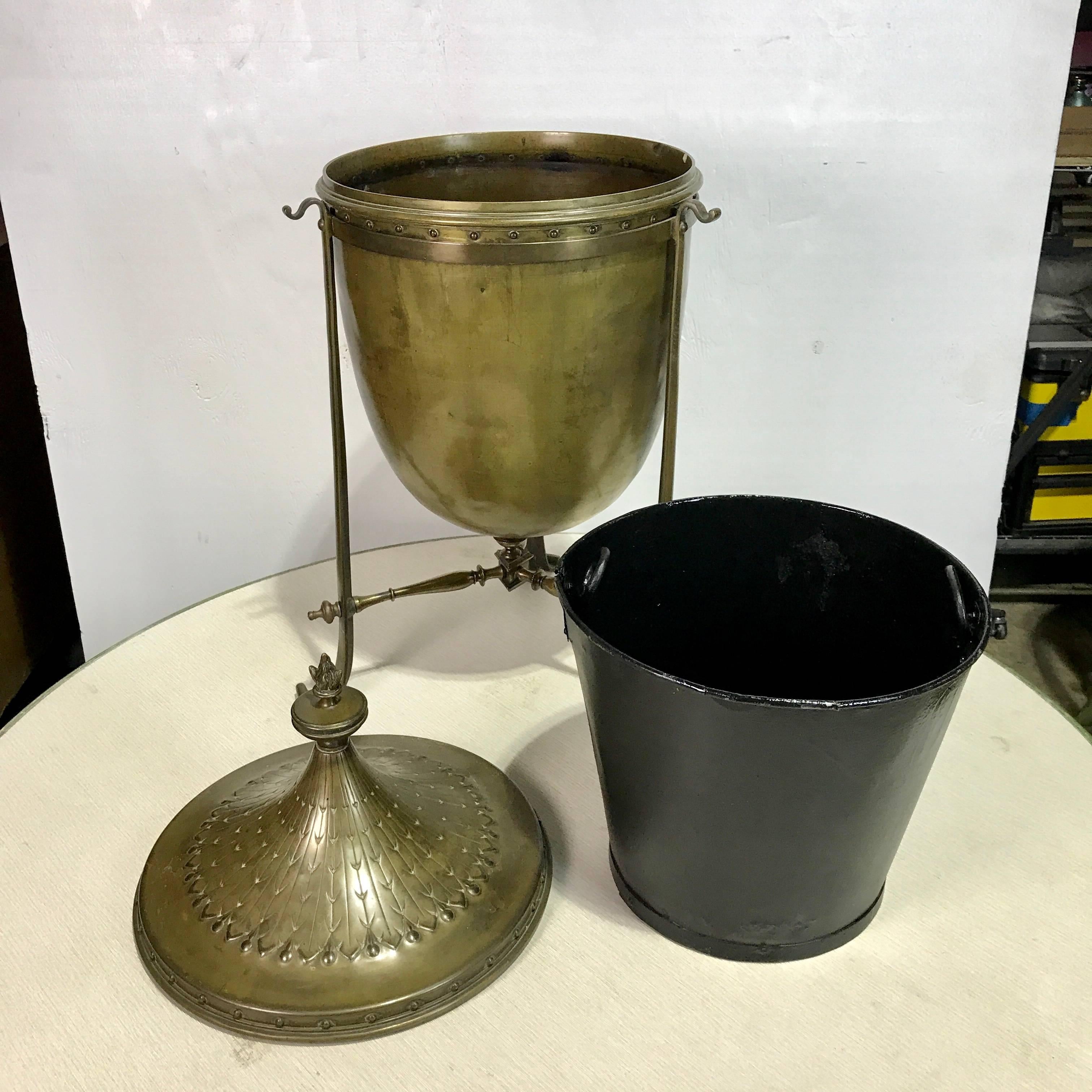 20th Century Regency Style Bronze Tinder Urn /Coal Scuttle  For Sale