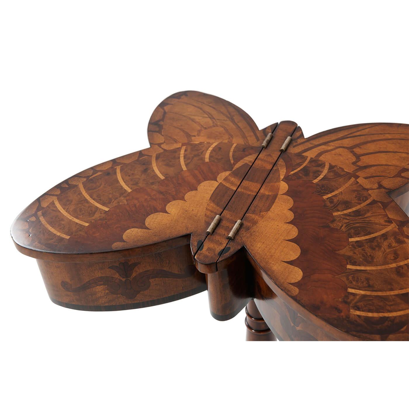 Wood Regency Style Butterfly Table For Sale