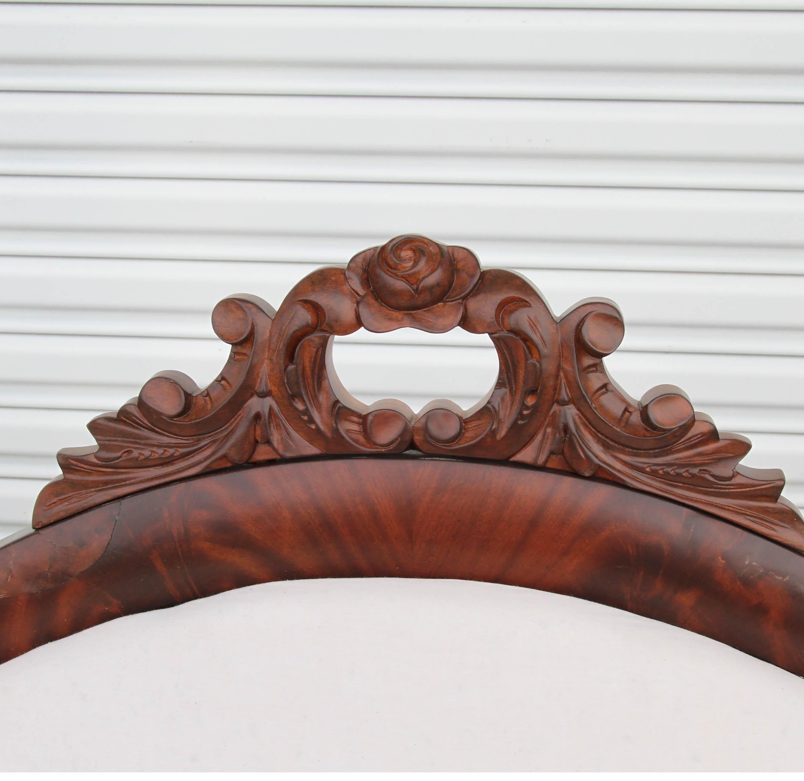 Regency Style Carved Antique Sofa For Sale 2