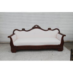 Regency Style Carved Antique Sofa