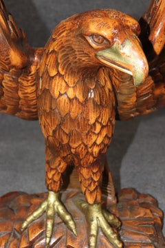 Regency Style Carved Eagle Marble Top Center table in the manner of William Kent
