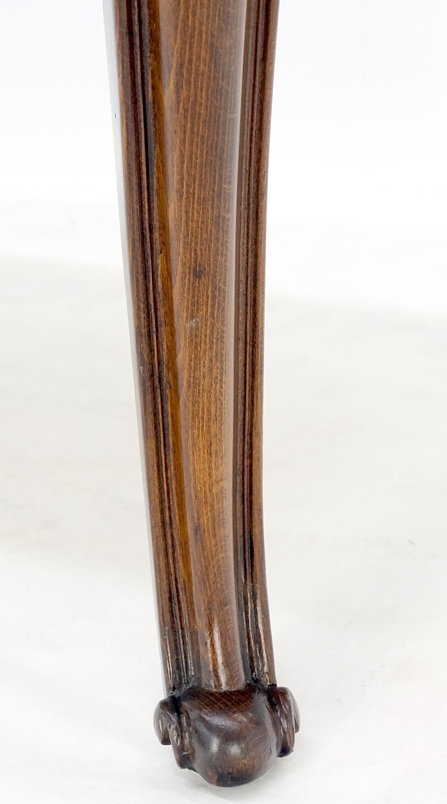 Regency Style Carved Walnut Base Figural Marble Top Elongated Coffee Table MINT! 4