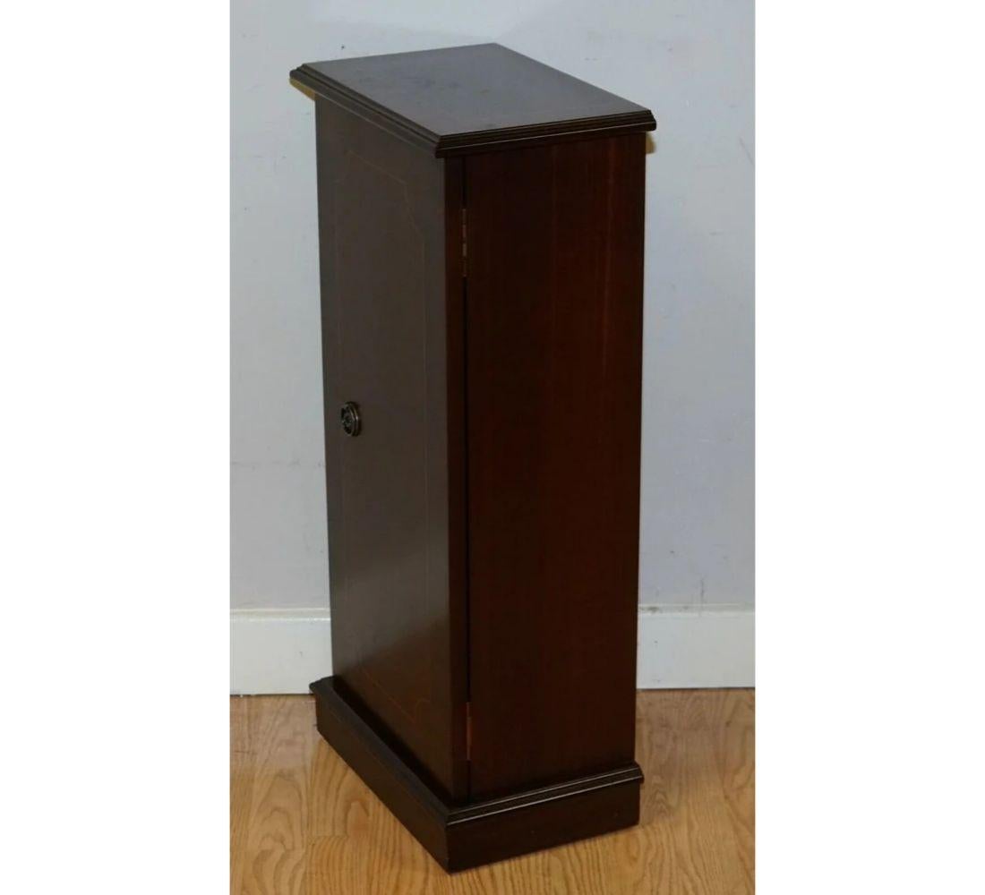 Regency Style CD Stand Side Table Inlaid Top For Sale 3
