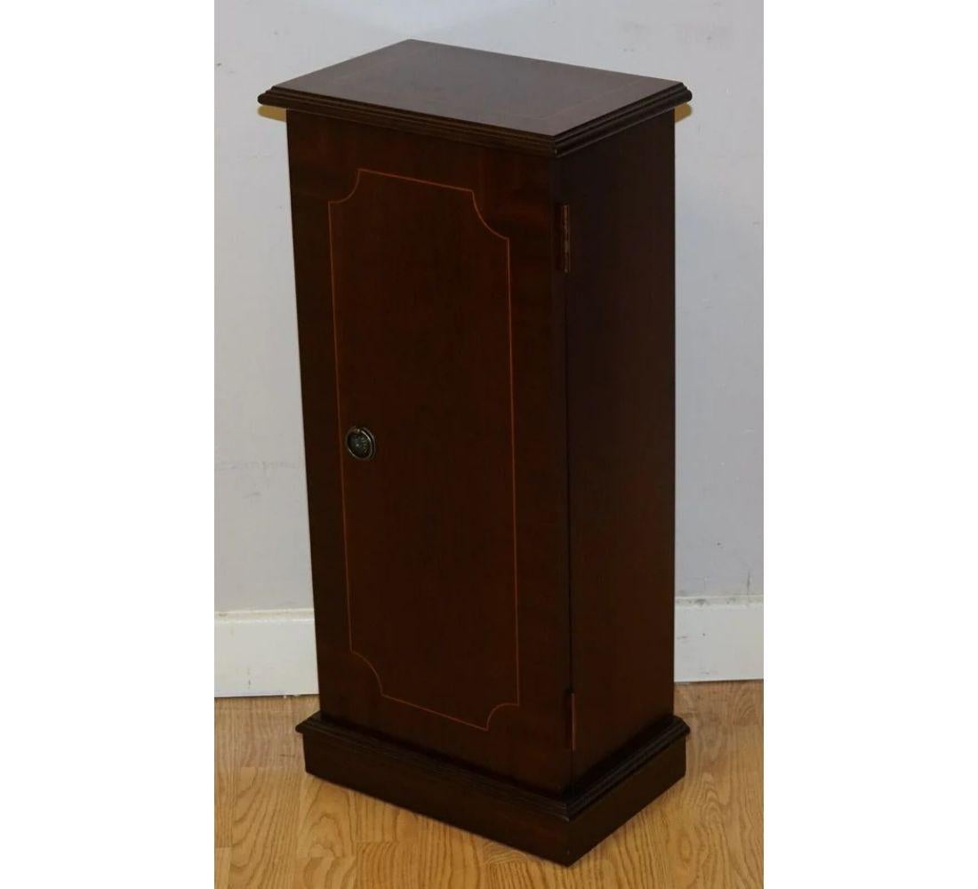 Hand-Crafted Regency Style CD Stand Side Table Inlaid Top For Sale