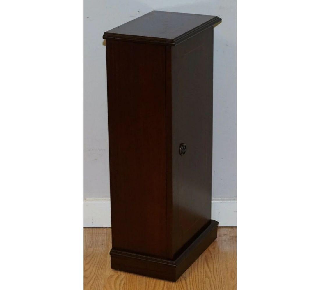 Regency Style CD Stand Side Table Inlaid Top For Sale 2