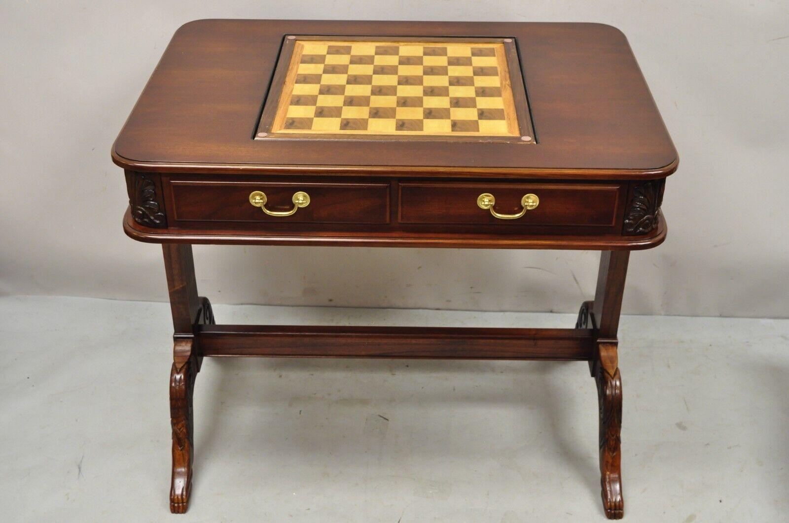Regency Style Cherry Wood Game Table with Flip Top by Butler Specialty 9