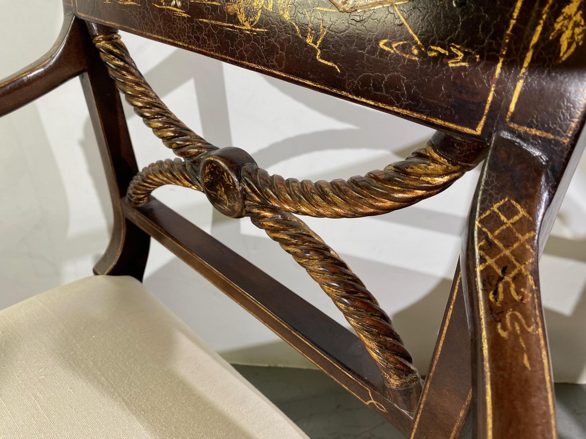 Poltrone Chinoiserie in stile Regency Set di 2 In condizioni buone in vendita a Pomona, CA