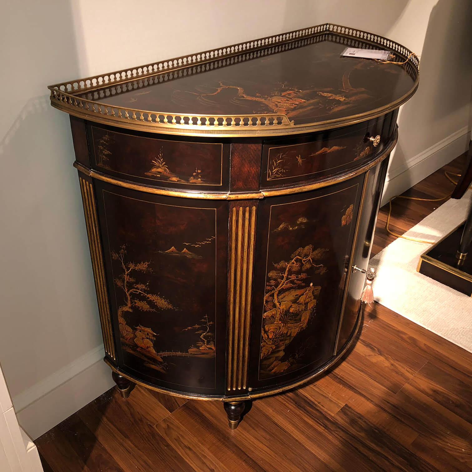 Regency Style Chinoiserie Cabinet For Sale 1