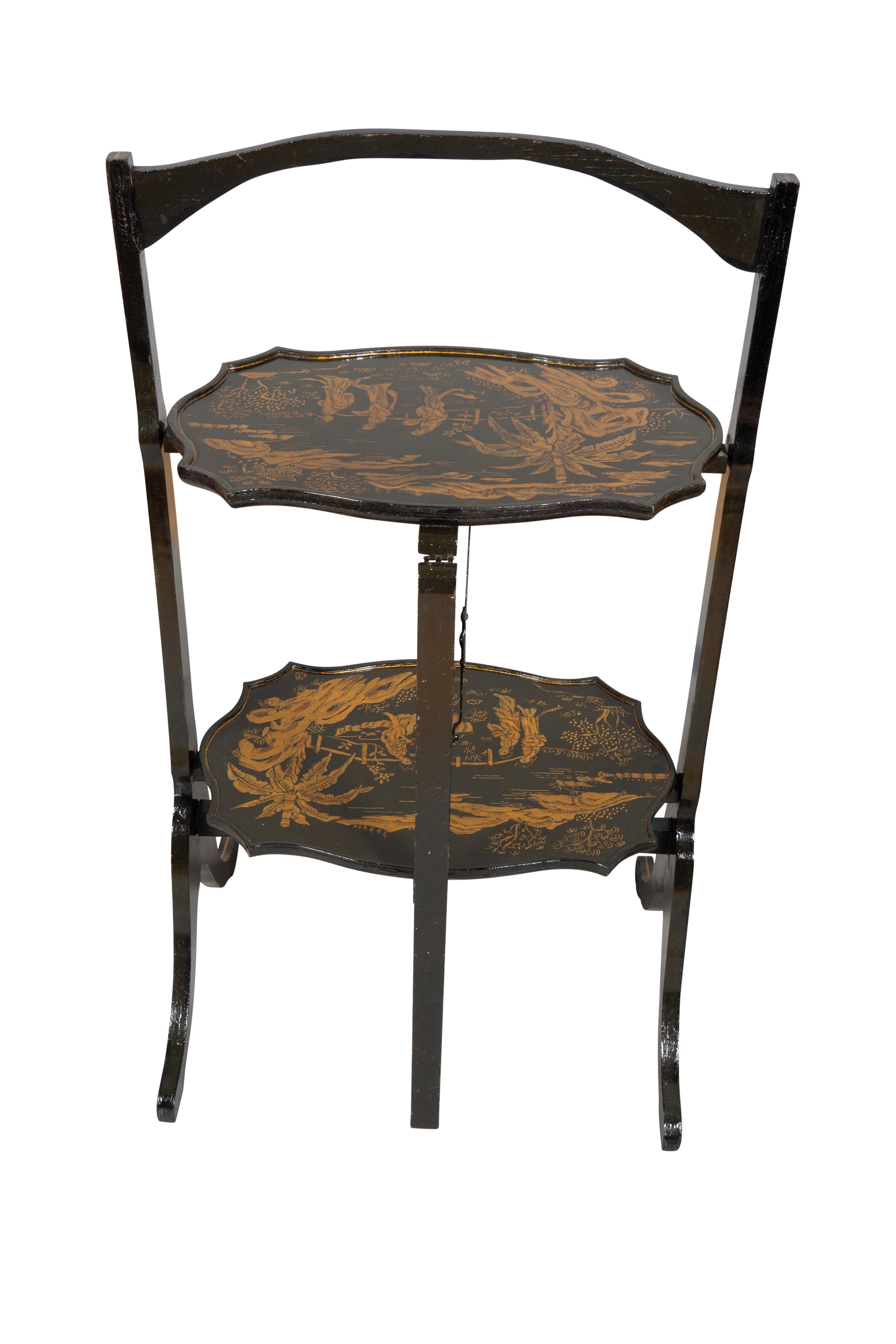 Regency Style Chinoiserie Folding Table For Sale 3