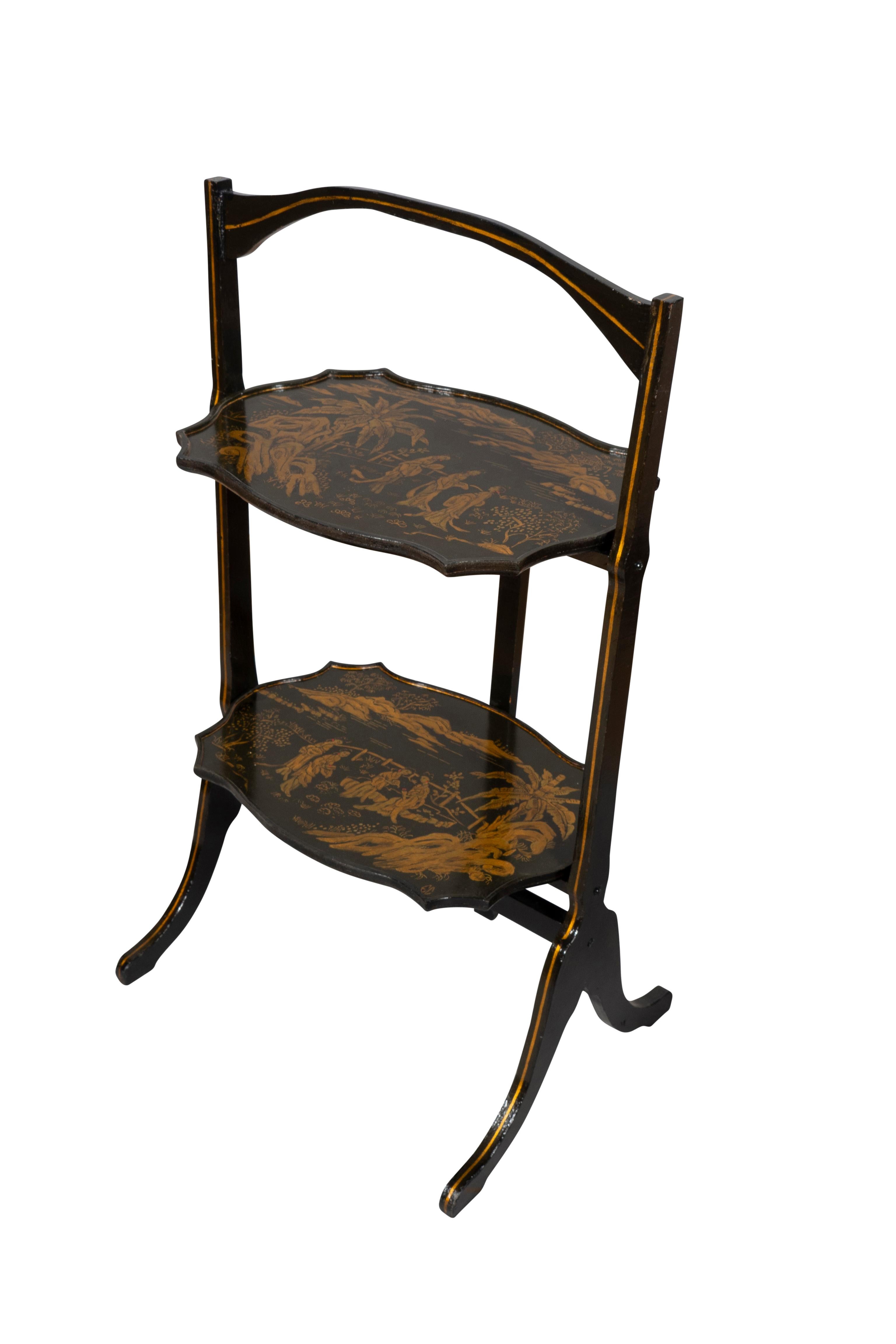 Regency Style Chinoiserie Folding Table For Sale 1