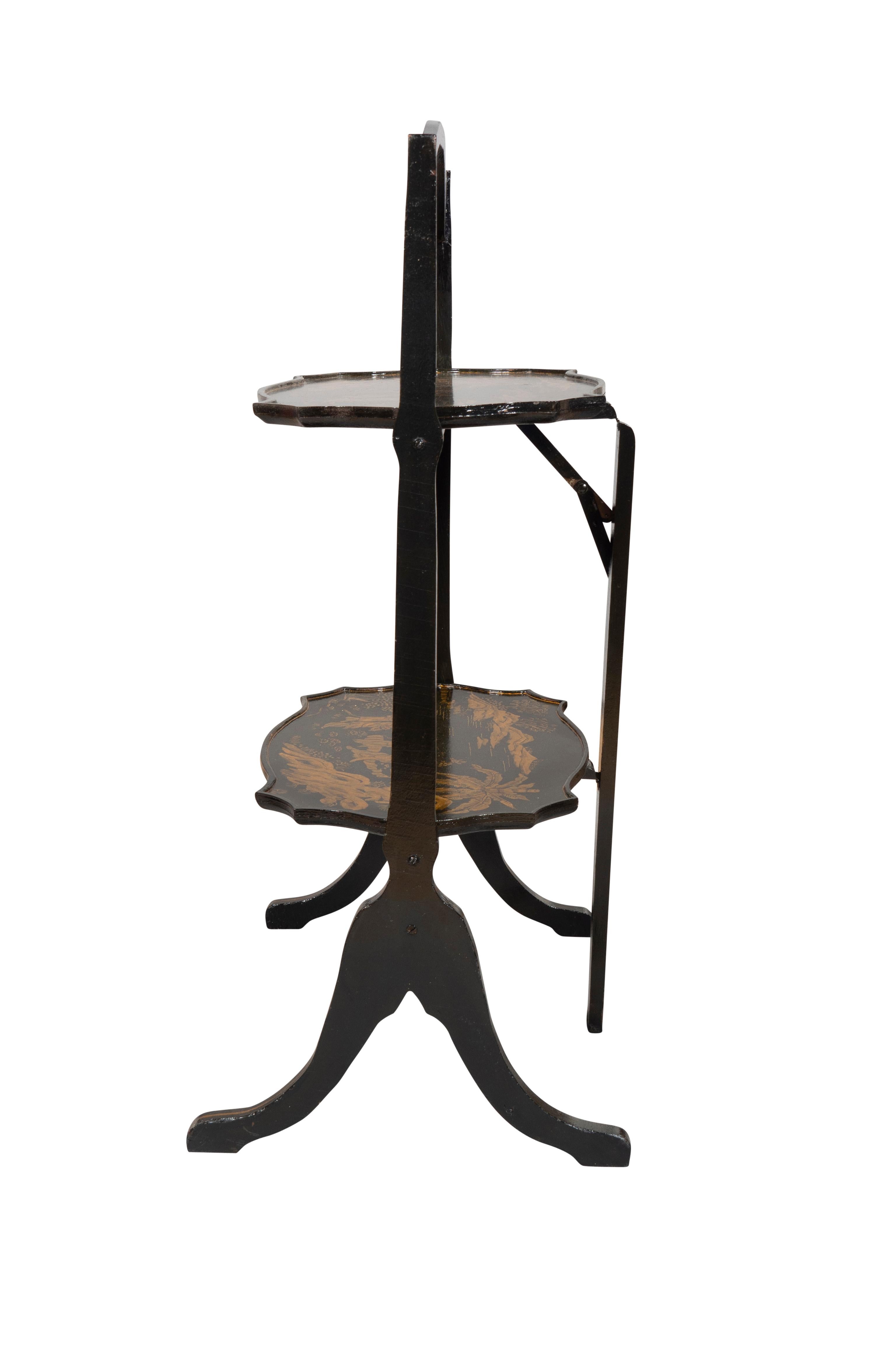 Regency Style Chinoiserie Folding Table For Sale 2