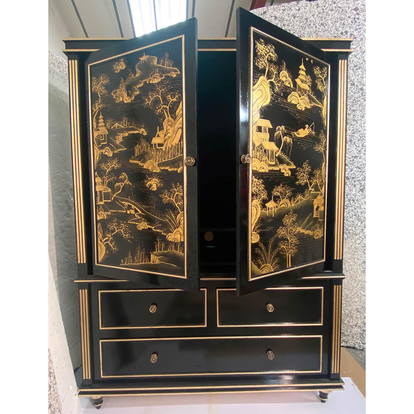 chinoiserie tv cabinet