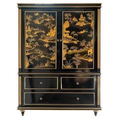 Armadietto con pannelli in stile Regency Chinoiserie