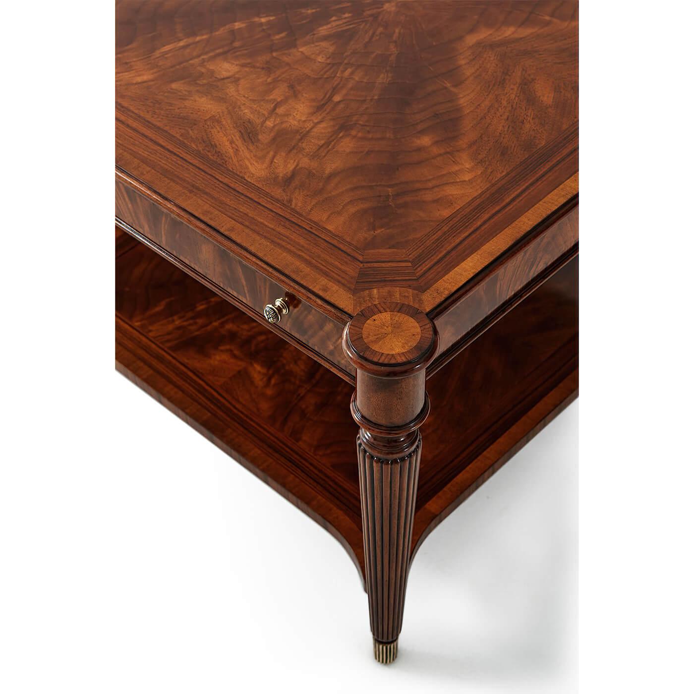 Wood Regency Style Cocktail Table For Sale