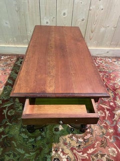 Regency style coffee table in solid cherry wood