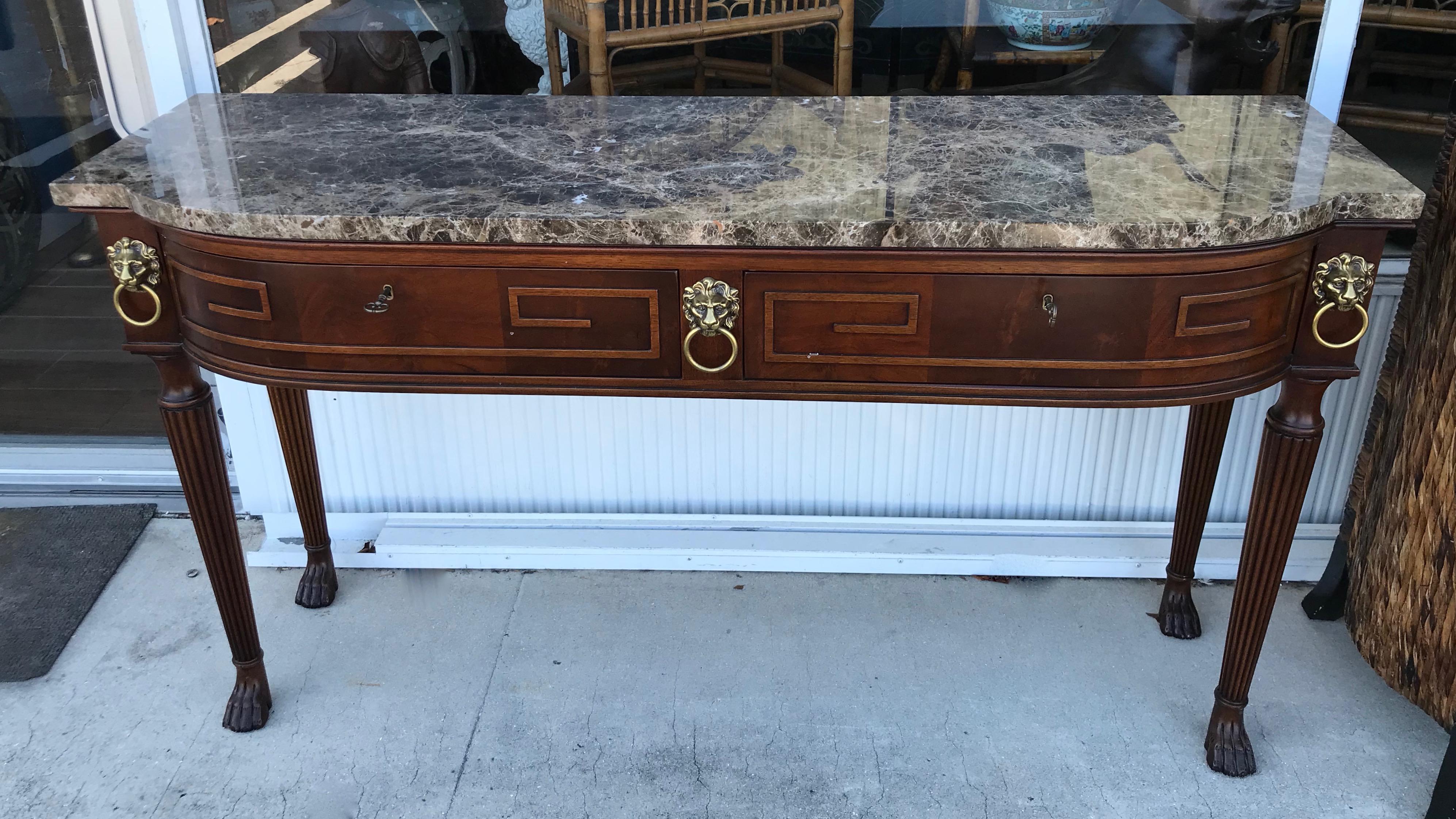 American Regency Style Console Table