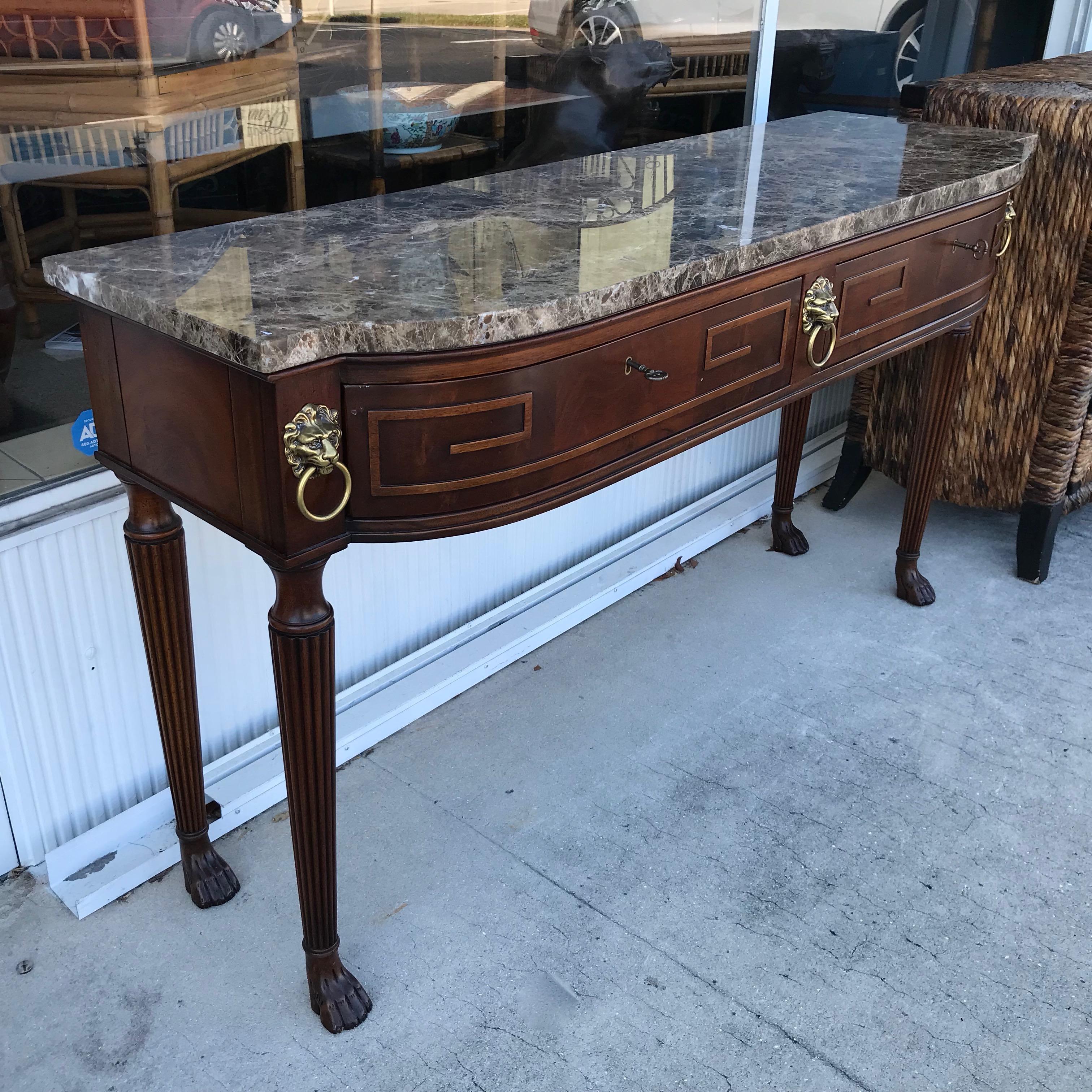 20th Century Regency Style Console Table