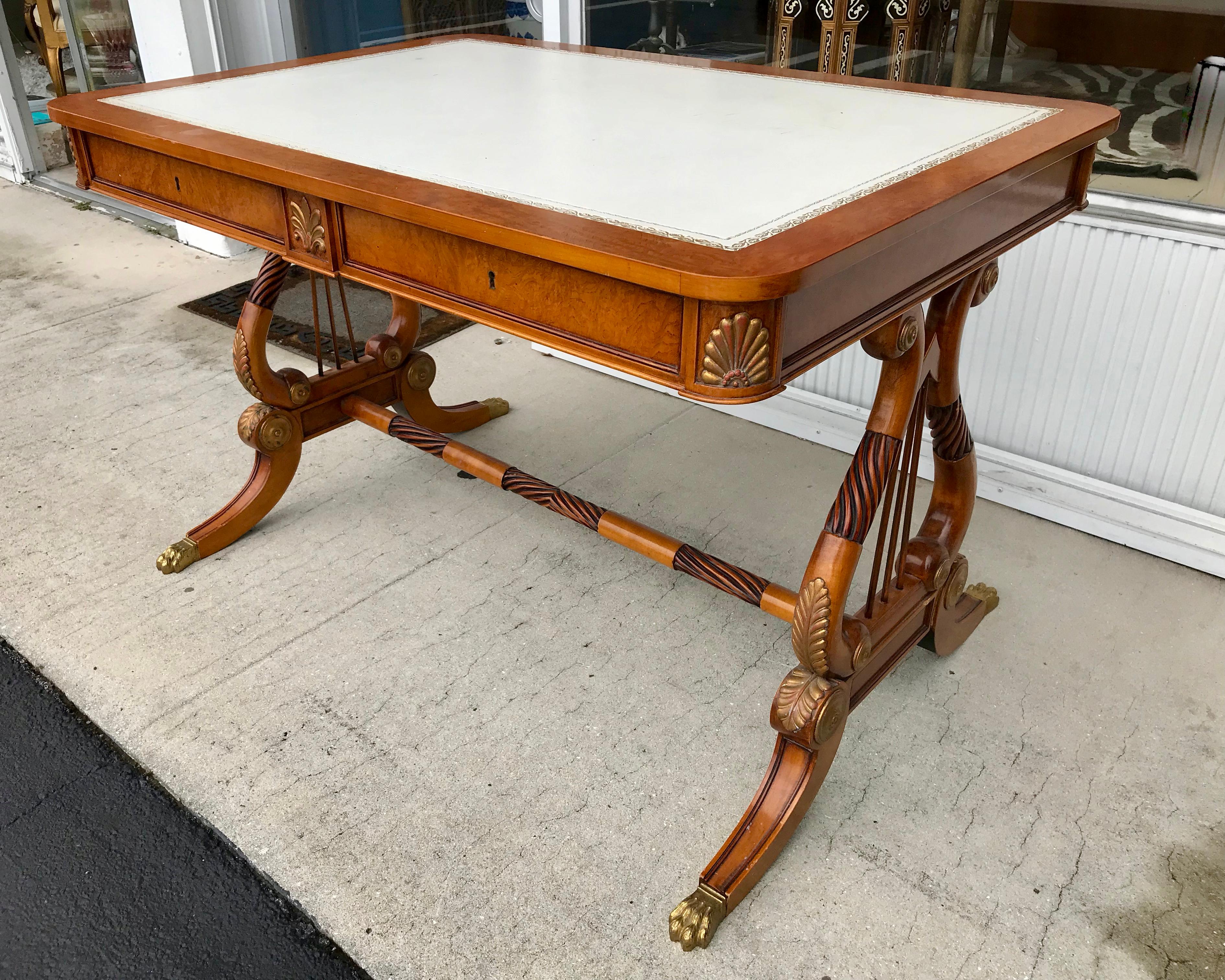 Wood Regency Style Continental Desk