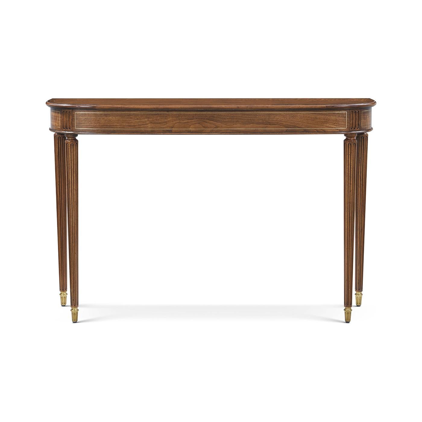 Mesa Consola Demilune Estilo Regencia en Nuevo estado para la venta en Westwood, NJ