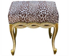 Regency Style Designer Taboret Bench by Randy Esada