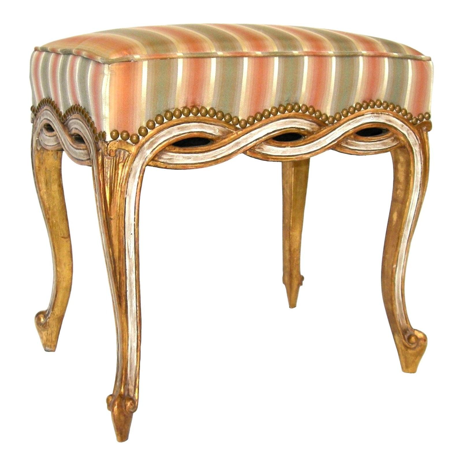 Américain Banc de tabourets de style Regency par Randy Esada en vente