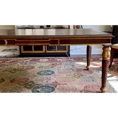 Regency Style Designer Writing Table Partners Desk, 1990s