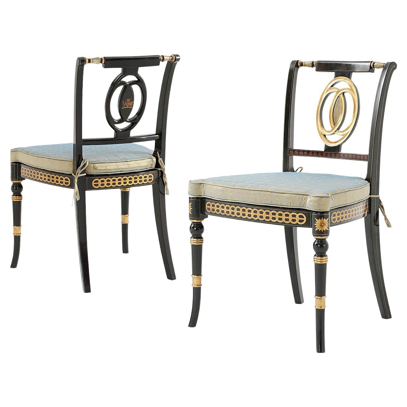 Regency Style Dining Chairs at 1stDibs