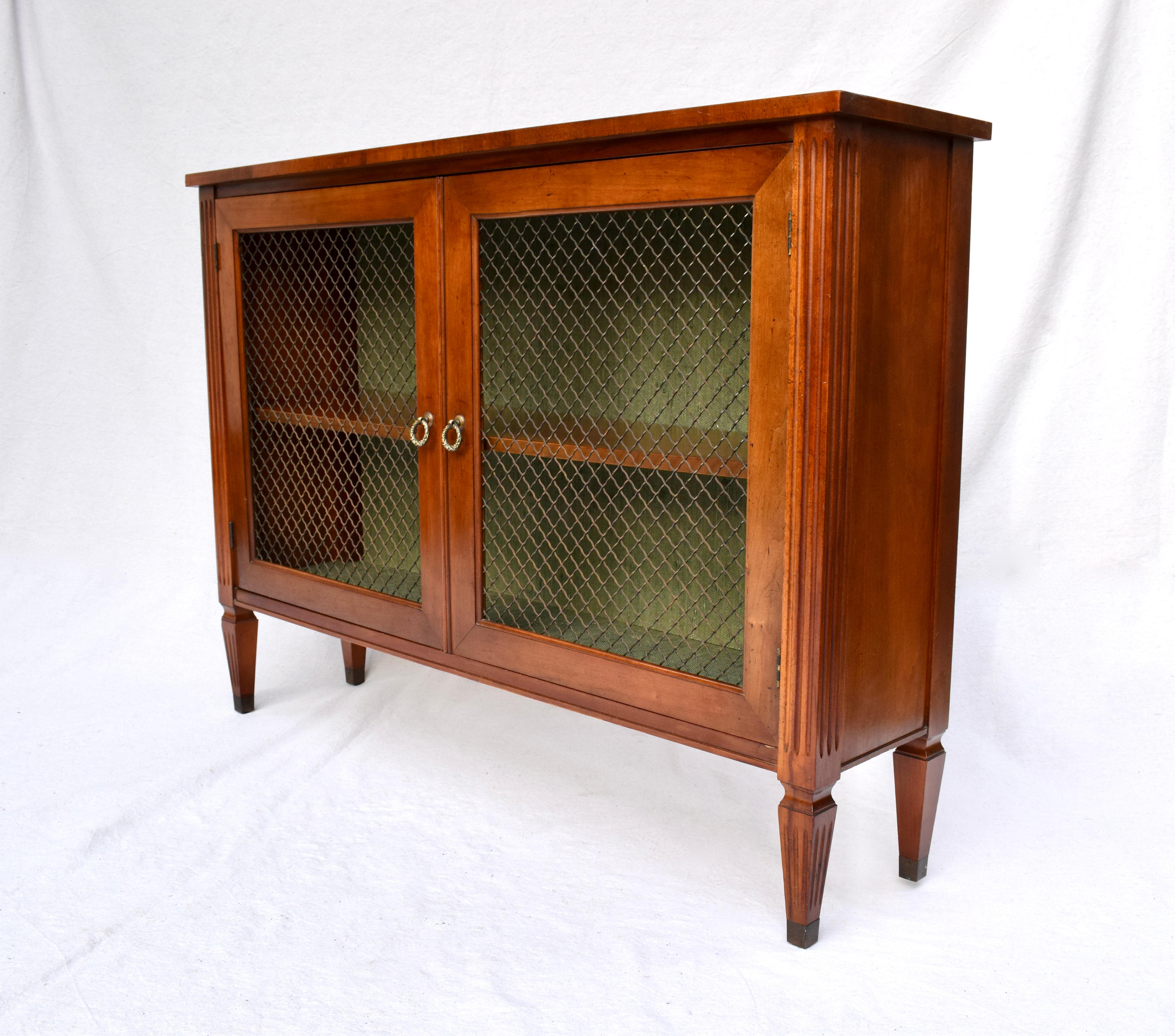 American Regency Style Display Cabinet Bookcase or Console Case