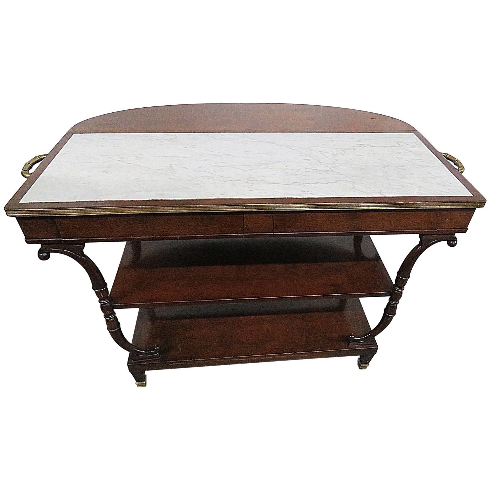 Regency Style Drop-Leaf Server