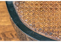 Regency Style Ebonized And Caned Accent Chair