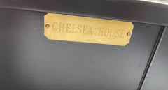Regency Style Ebonized and Gilt Painted Console Table by Chelsea House