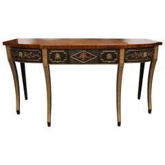 Regency Style Ebonized, Gilt and Mahogany Server or Console Table