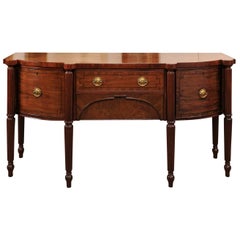 Regency Style English Mahogany Sideboard, Mid-19th Century