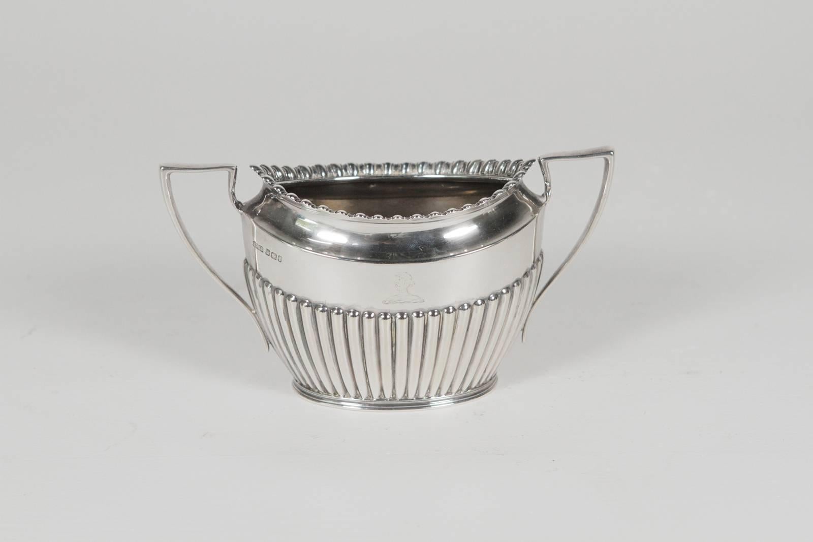 Regency Style English Sterling Four-Piece Tea and Coffee Service 3