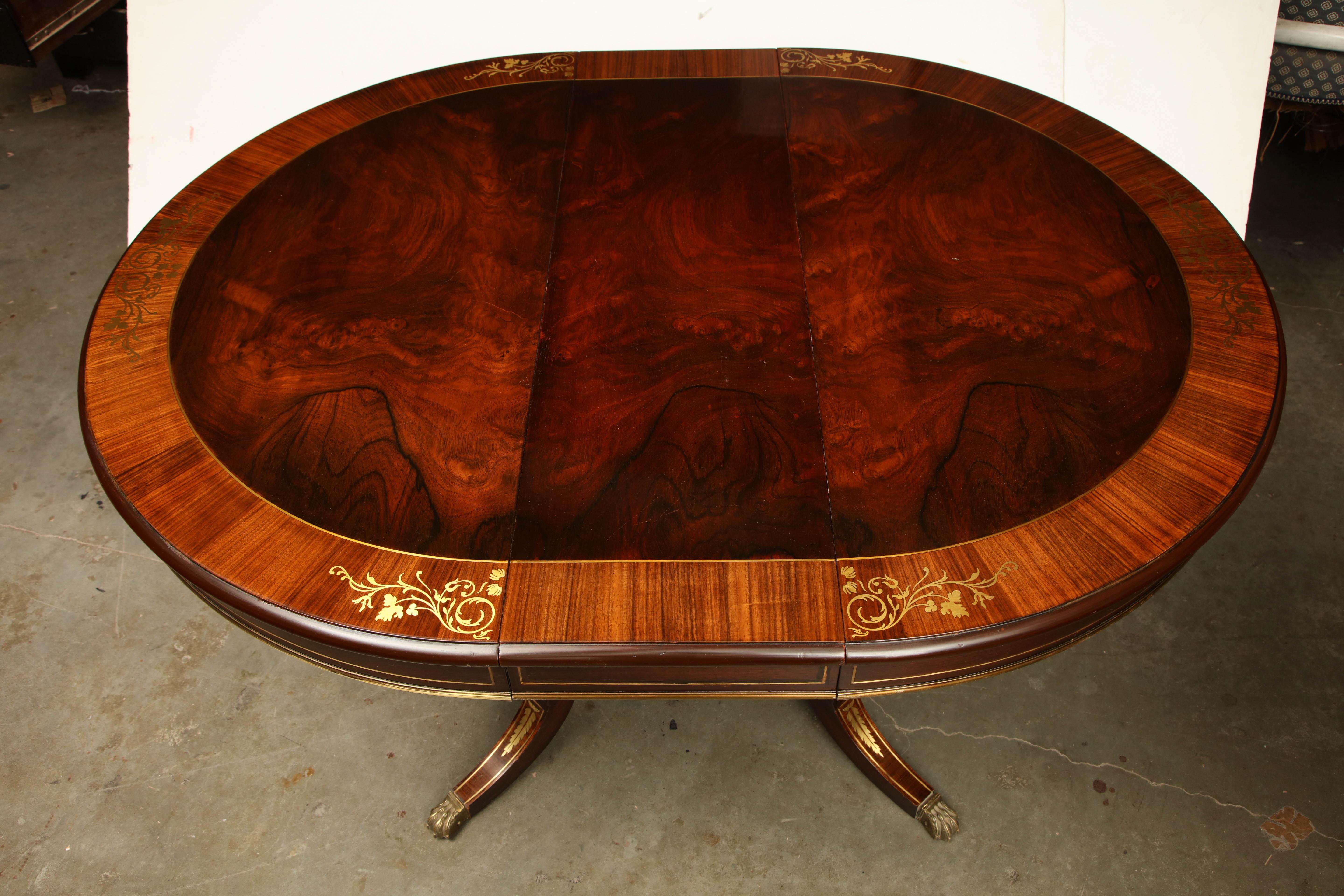 20th Century Regency Style Extension Dining Table