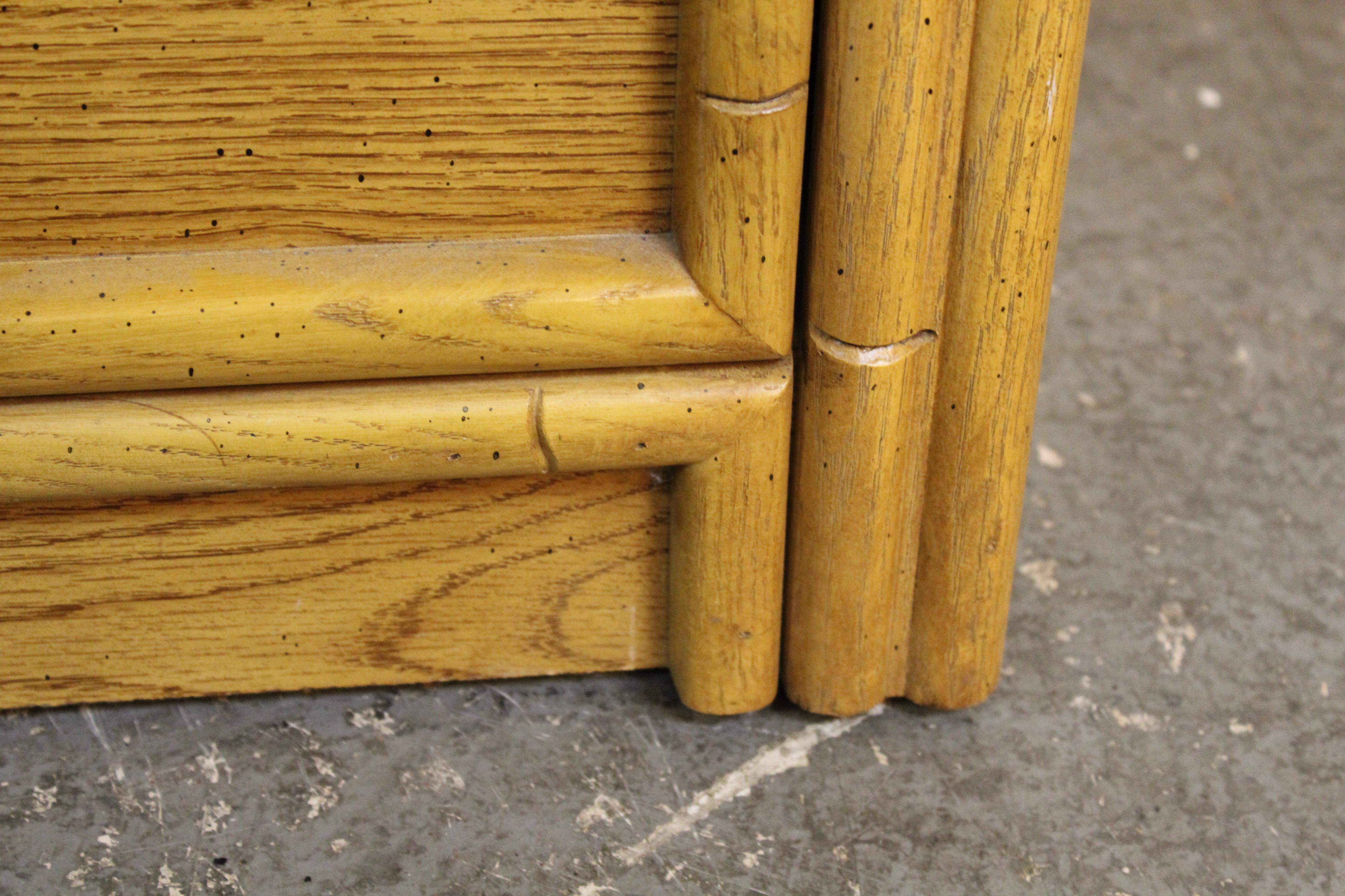Regency Style Faux Bamboo End Table by Lea Furniture For Sale 3
