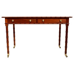 Regency Style Faux Bamboo Writing Desk