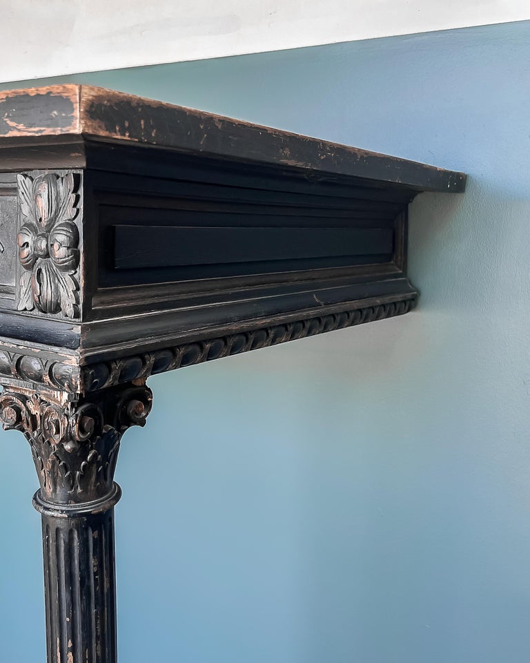 Regency Style Fireplace Mantel and Columns For Sale at 1stDibs