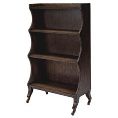 Regency Style Four-Tier Bookcase, Dark