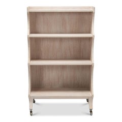 Regency Style Four-Tier Bookcase, Whitewashed