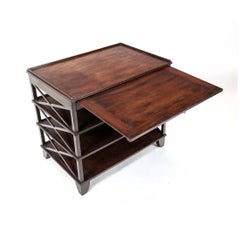 Regency Style Four Tier Mahogany Side Table