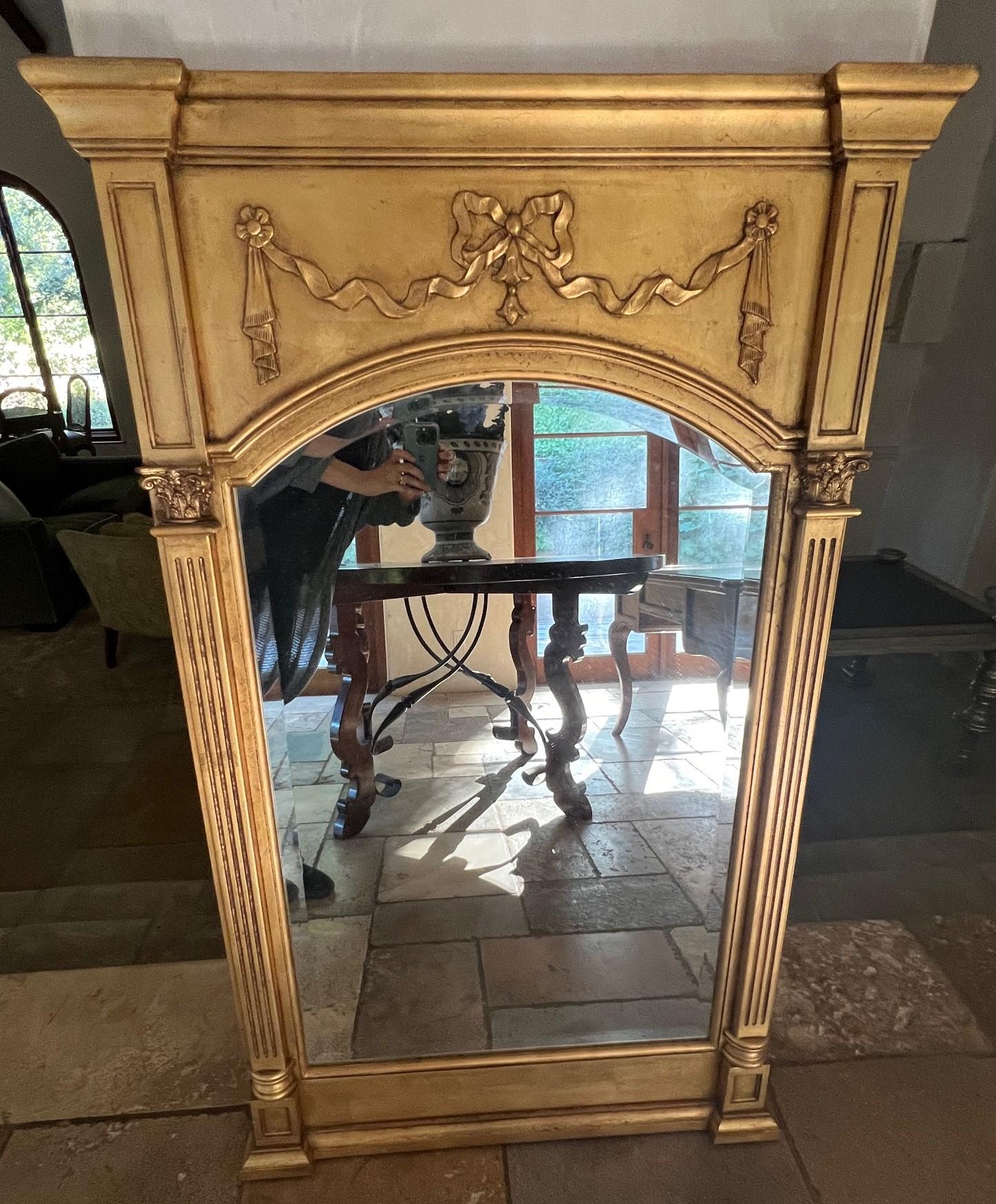 Miroir en bois doré Trumeau de style Régence, c.I.C. en vente 6