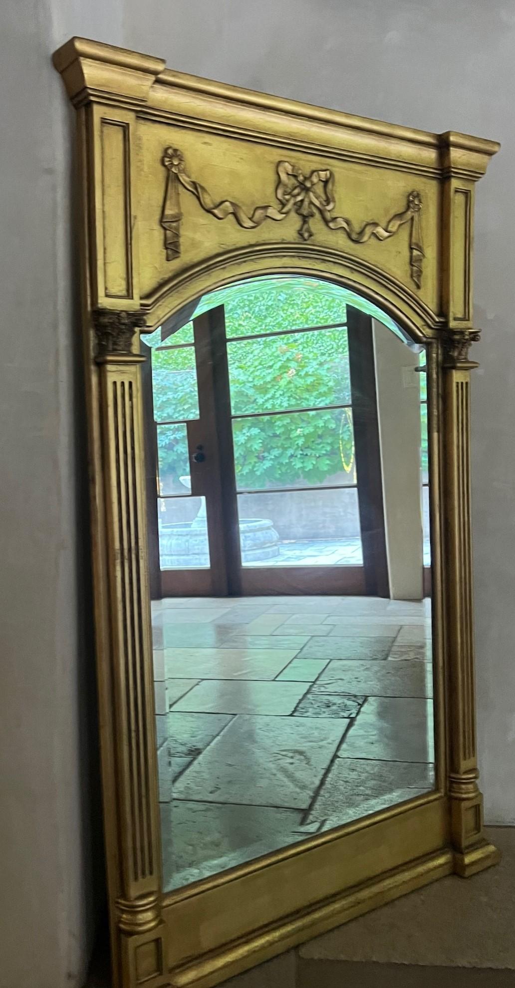 Miroir en bois doré Trumeau de style Régence, c.I.C. en vente 7