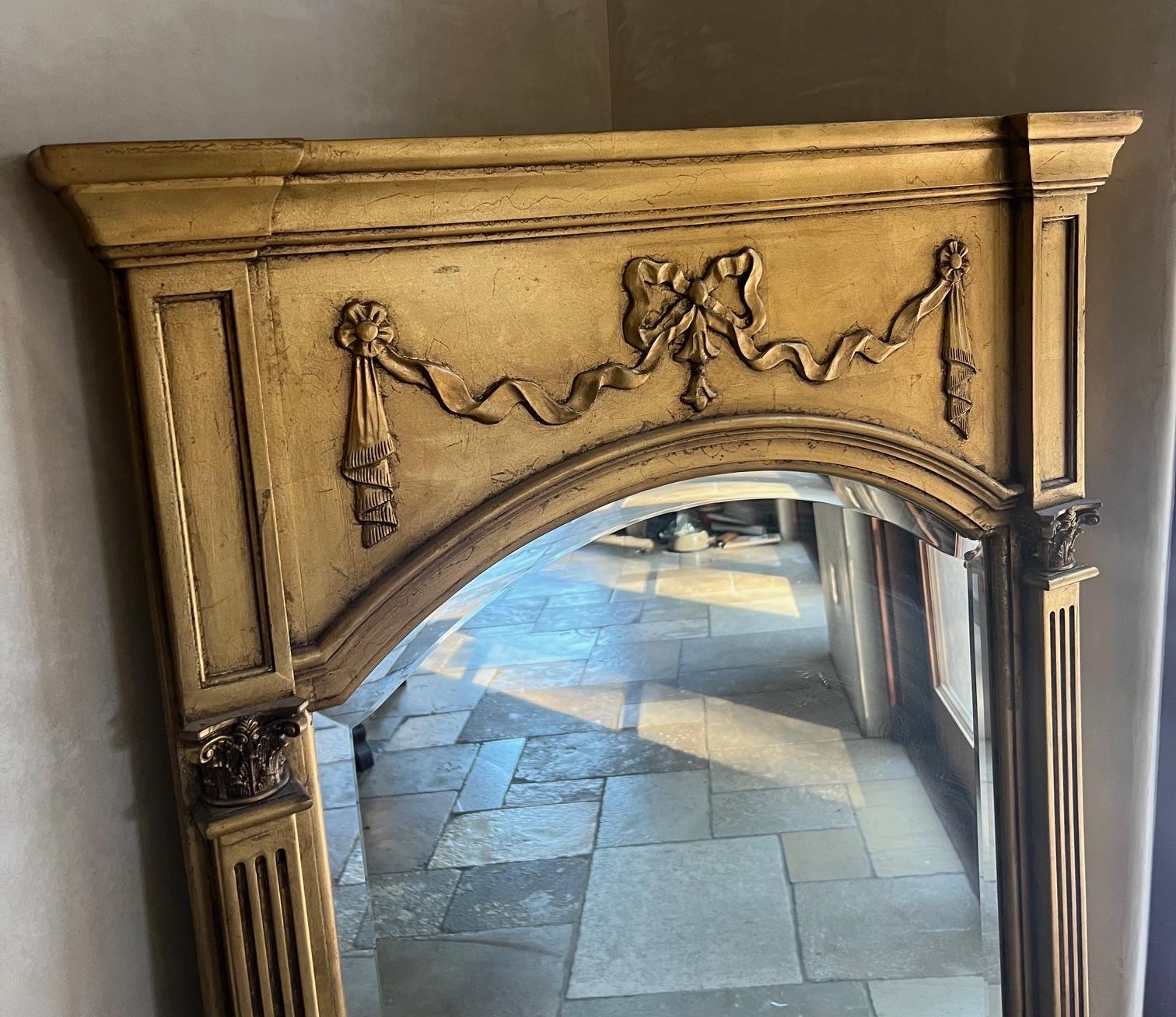 Regency Miroir en bois doré Trumeau de style Régence, c.I.C. en vente