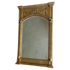 Französischer Trumeau-Giltwood-Spiegel im Regency-Stil, ca. 1960er Jahre