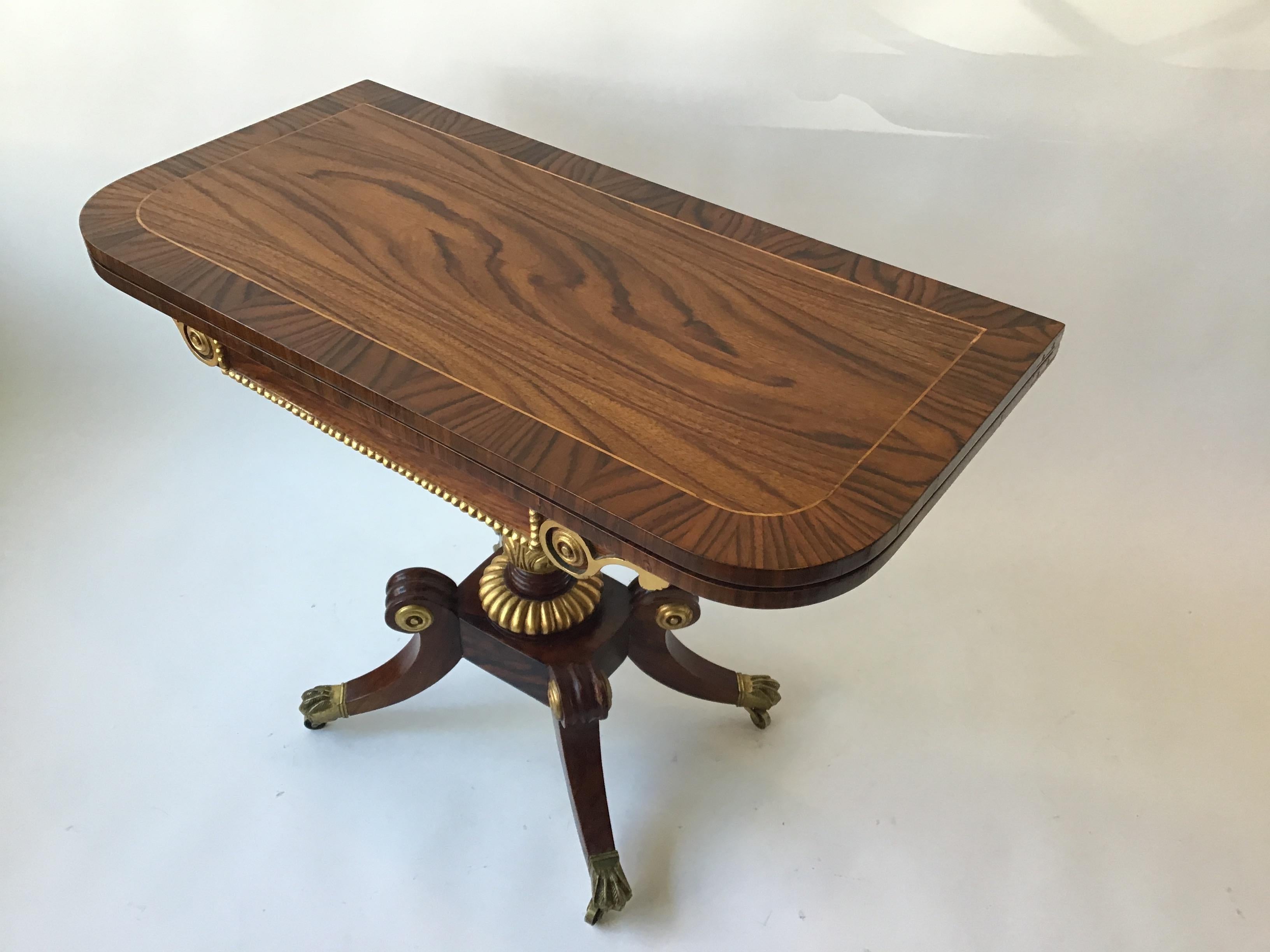 Late 20th Century Regency Style Game Table