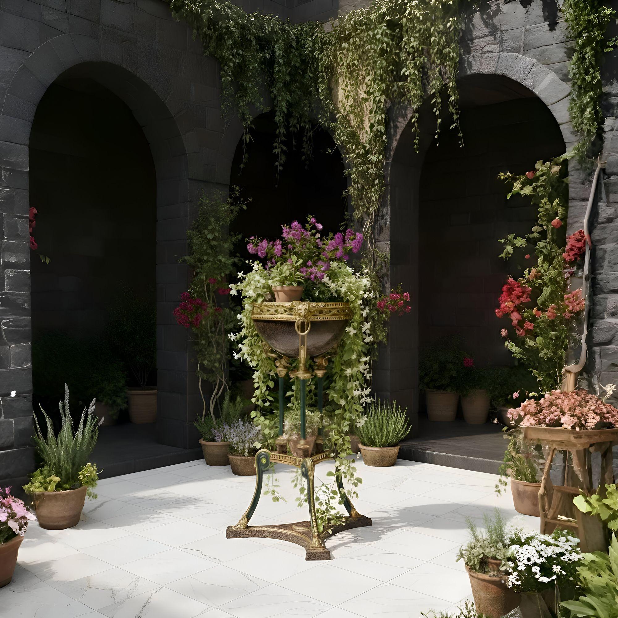 Regency Jardinière Athénienne en fer doré et faux porphyre de style Régence en vente