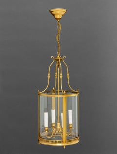 Regency Style Gilt Brass Hanging Lantern