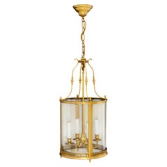 Regency Style Gilt Brass Hanging Lantern
