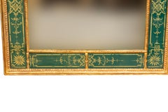 Regency Style Giltwood And Verre 'Eglomise' Mirror